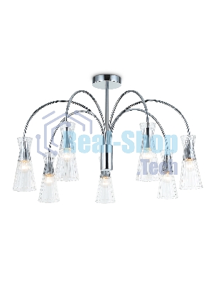 Люстра Ambrella light LH55653/7 СH/CL хром/прозрачный E14*7 max 40W D745*460