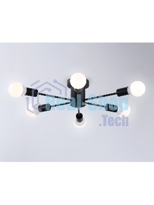 Светильник Ambrella light TR80402/6 BK черный E27/6 max 60W D780*150