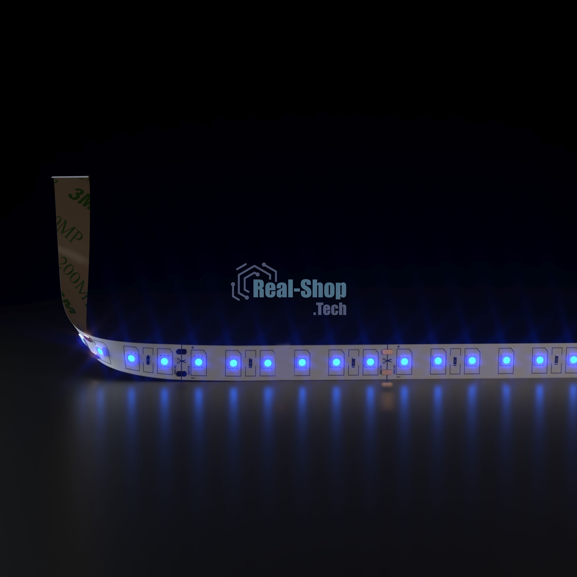 Лента светодиодная 5050 24V 60Led 14,4W IP20 / 60Led 14,4W IP20 синий
