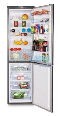 Холодильник DON R-299 NG нерж сталь двухкамерный 259/140л морозилка снизу