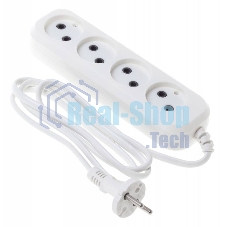 Сетевой удлинитель Buro BU-PSL4.1/W 1.5 м (4 розетки) белый (пакет ПЭ)
