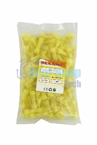 Соединительная гильза изолированная Rexant L-27.3 мм нейлон 4-6 мм² (ГСИ(н) 6.0/ГСИ-н 4,0-6,0) желтая