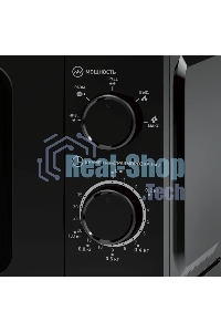 Микроволновая печь BBK 20MWS717MB черный, 20 л, 700 Вт, переключатели - поворотный механизм