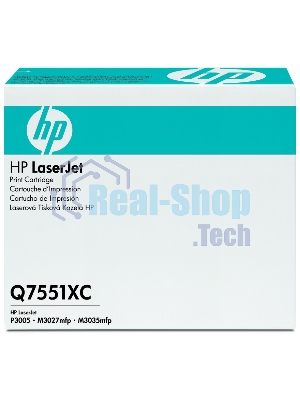Картридж лазерный контрактный HP LaserJet Q7551XC Contract Black Print Cartridge