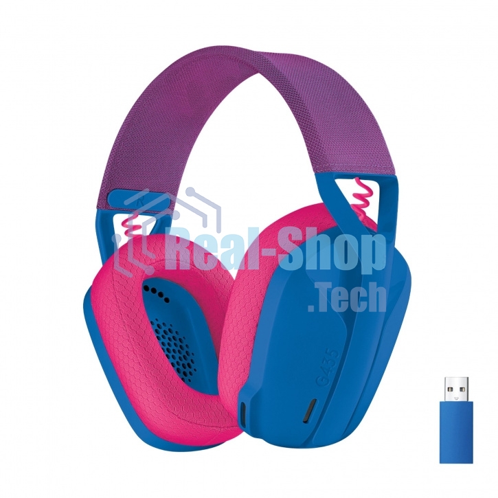 Гарнитура беспроводная Logitech Headset G435 LIGHTSPEED Wireless Gaming BLUE - Retail