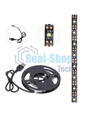 Лента светодиодная с USB-коннектором 5 В IP23 SMD 2835 60 LED/м 2 м белый (6500 K) LAMPER