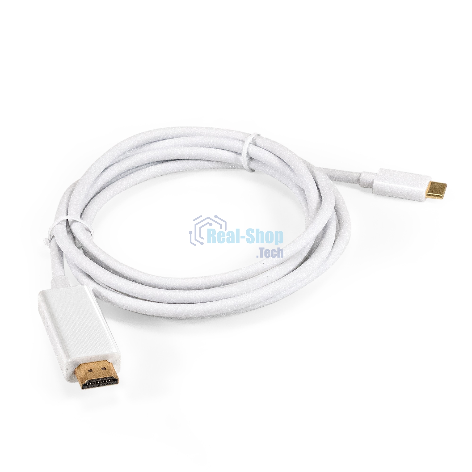 Кабель-адаптер Type-C-HDMI ExeGate EX-CM-HDMI2M-0.1 (USB Type-C/19M, 4K@120HZ 8K@ 30Hz, 1,8м)