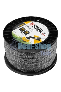 Леска для триммера Denzel двухкомпонентная витой квадрат, 3,0мм х 163м, на DIN катушке EXTRA CORD