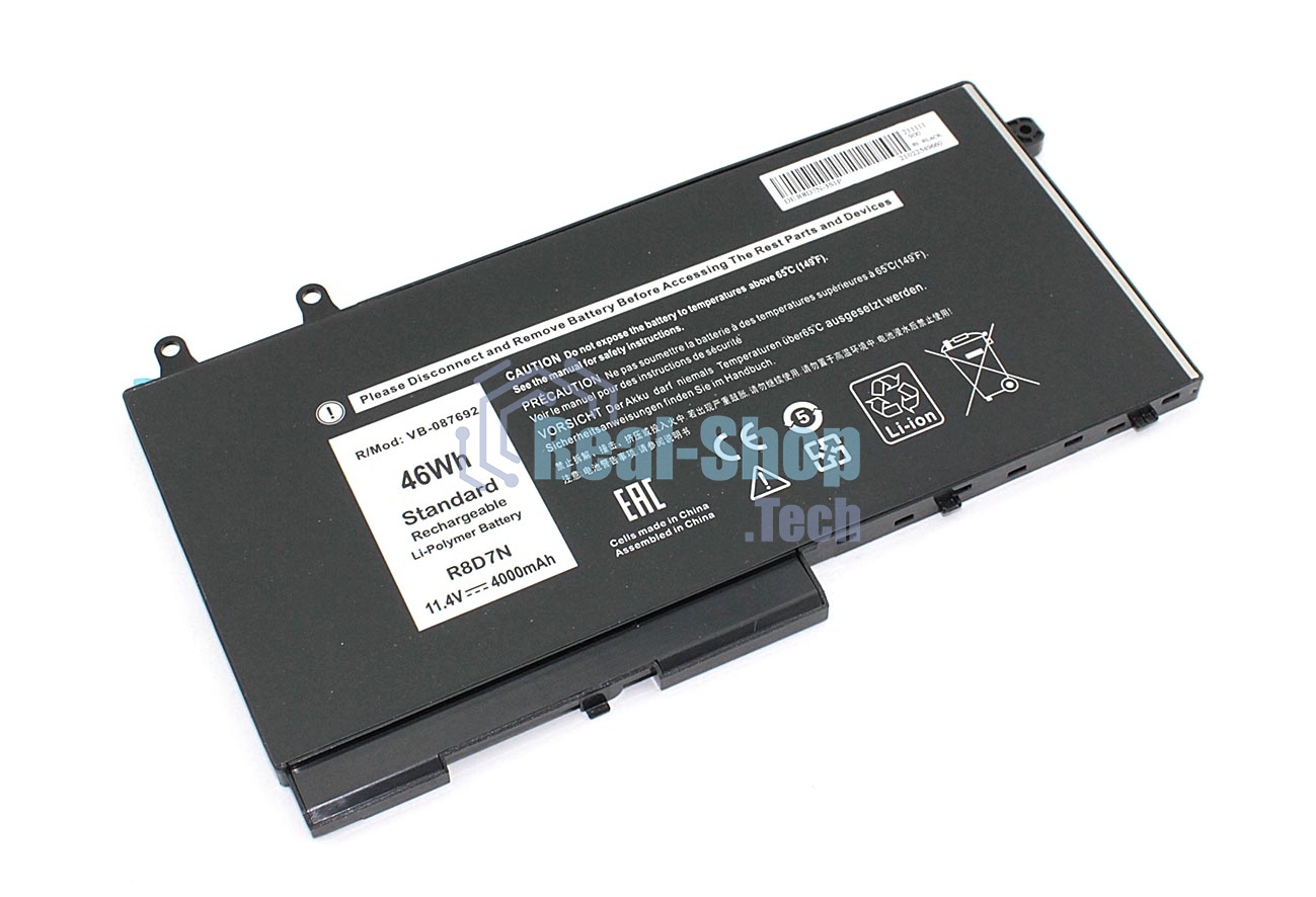 Аккумуляторная батарея для ноутбука Dell Latitude 5400 E5400 5410 E5410 11.4V 4000mAh OEM
