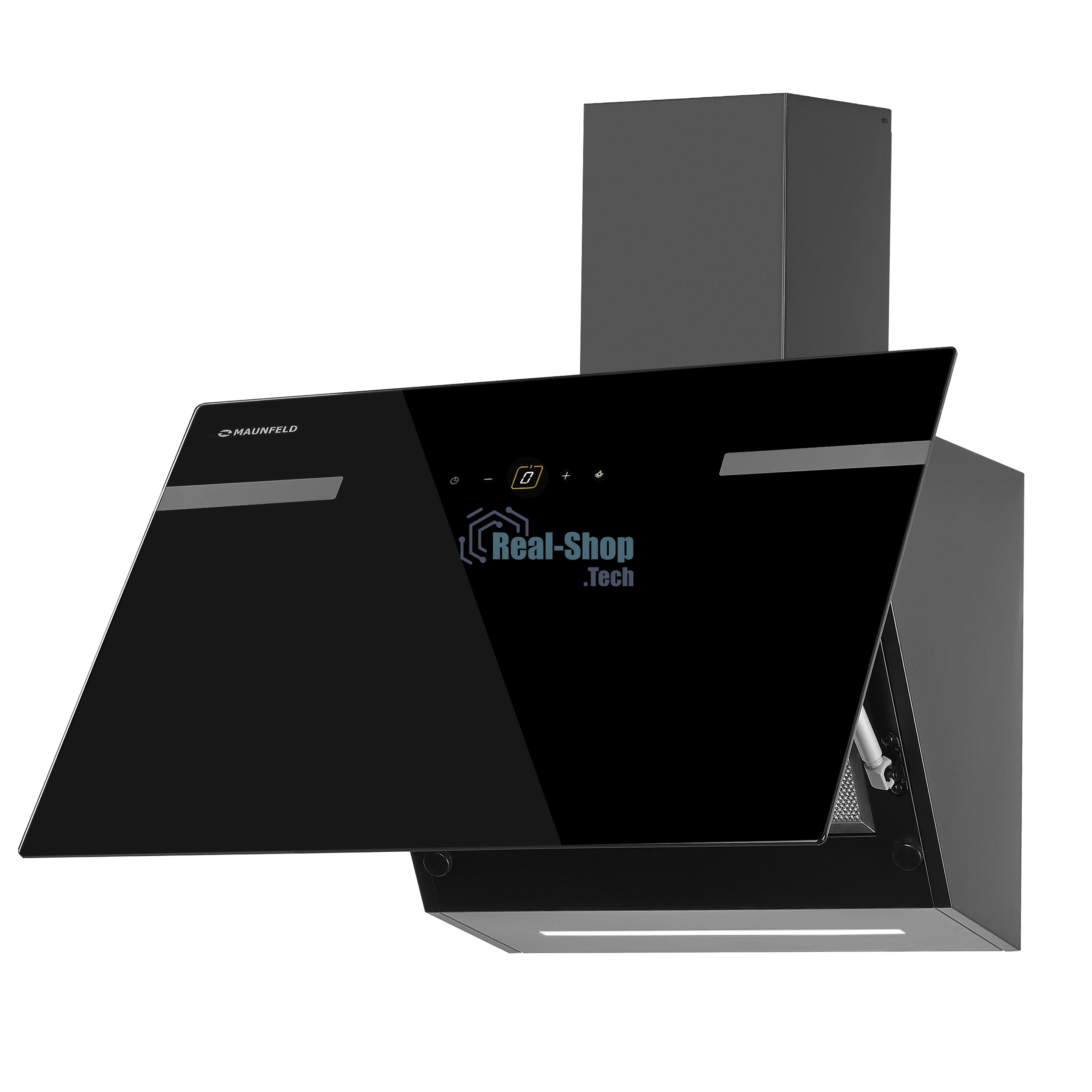 Вытяжка каминная Maunfeld Amber 60 Glass черная, 60 см, 1050 куб. м/ч, 55 дБ