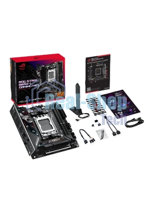 Материнская плата ASUS ROG STRIX B850-I GAMING WIFI, AM5, AMD B850, 2xDDR5, 2xM.2, 2xSATA, PCIe 4.0 x16, 1xHDMI, 1xUSB Type-C, 1x2.5Gb LAN, Wi-Fi 7, Bluetooth 5.4, 5xUSB-A 10Gbps, 1xUSB-C 20Gbps, 2xUSB-A 2.0, 3x3.5 мм, S/PDIF, 7.1, Mini-ITX