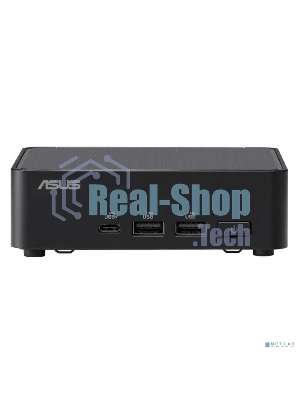 Платформа системного блока Nettop ASUS NUC Model: NUC14RVK, Intel Core 3 Processor 100U, 2xDDR5-5600 SO-DIMM supp, Intel Graphics, Wi-Fi 6E AX211, BT v5.3, 3xUSB 3.2 Gen2, 1xUSB 2.0, 1xUSB 3.2 Gen2 Type-C + 2xT-bolt 4 Type-C w/DP 1.4, 2xHDMI 2.1, 1xRJ45 LAN, 1xDC-in, Intel Ethernet Controller I226-LM, 2.5G, Support: 128Gb~4TB M.2 2280 NVMe PCIe 4.0 x 4 SSD+128Gb~2TB M.2 2242 NVMe PCIe 4.0 x 4 SSD, 19VDC, 4.74A, 90W Power Adapter, W/O OS, With ASUS LOGO, черный