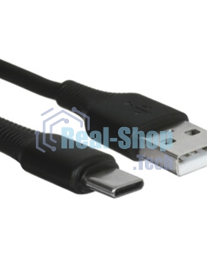 Кабель USB2.0 Hoco AM/Type-C, 3А, X120, 1м, черный, коробка