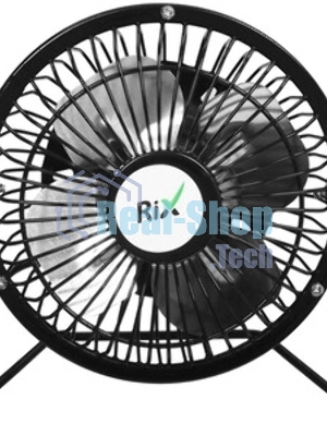 Вентилятор Rix RDF-1501USB чёрный, настольный, 4 Вт, 1 скорость, 10 см