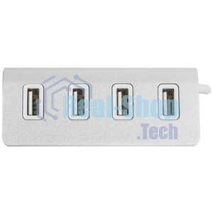 Разветвитель Rexant 4 USB-port серебристый