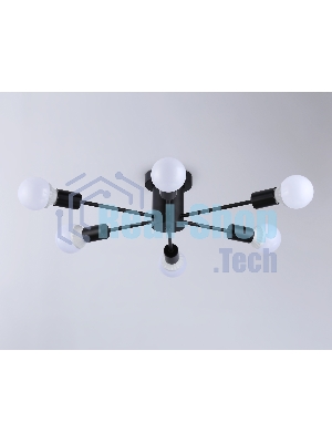 Светильник Ambrella light TR80402/6 BK черный E27/6 max 60W D780*150