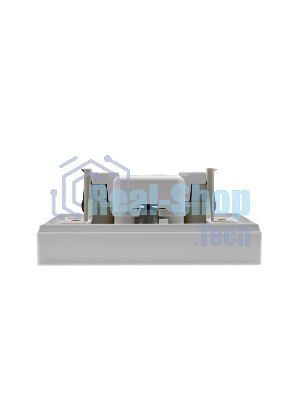 Розетка 2-м AtlasDesign без заземл. 16А в сборе белый SchE ATN000120