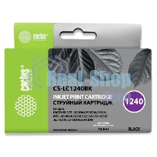 Картридж струйный Cactus CS-LC1240BK черный (24 мл) для Brother MFC-J6510/6910DW