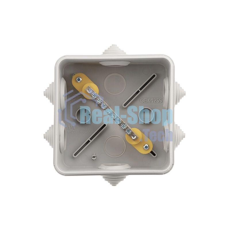 Коробка уравнивания потенциалов ОУ 100×100×50 мм, винт IP55 Rexant