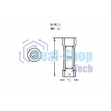 Соединительная гильза изолированная Rexant L-27.3 мм нейлон 4-6 мм² (ГСИ(н) 6.0/ГСИ-н 4,0-6,0) желтая