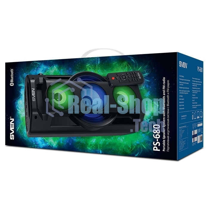 Колонка портативная Sven АС PS-680 черный 65W 1.0 BT