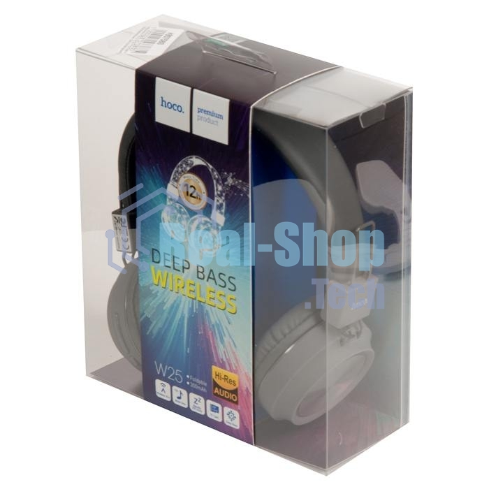 Гарнитура беспроводная полноразмерная HOCO W25, серый