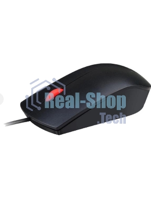 Мышь проводная Lenovo Essential черный, 1600 dpi, USB, кнопки - 3