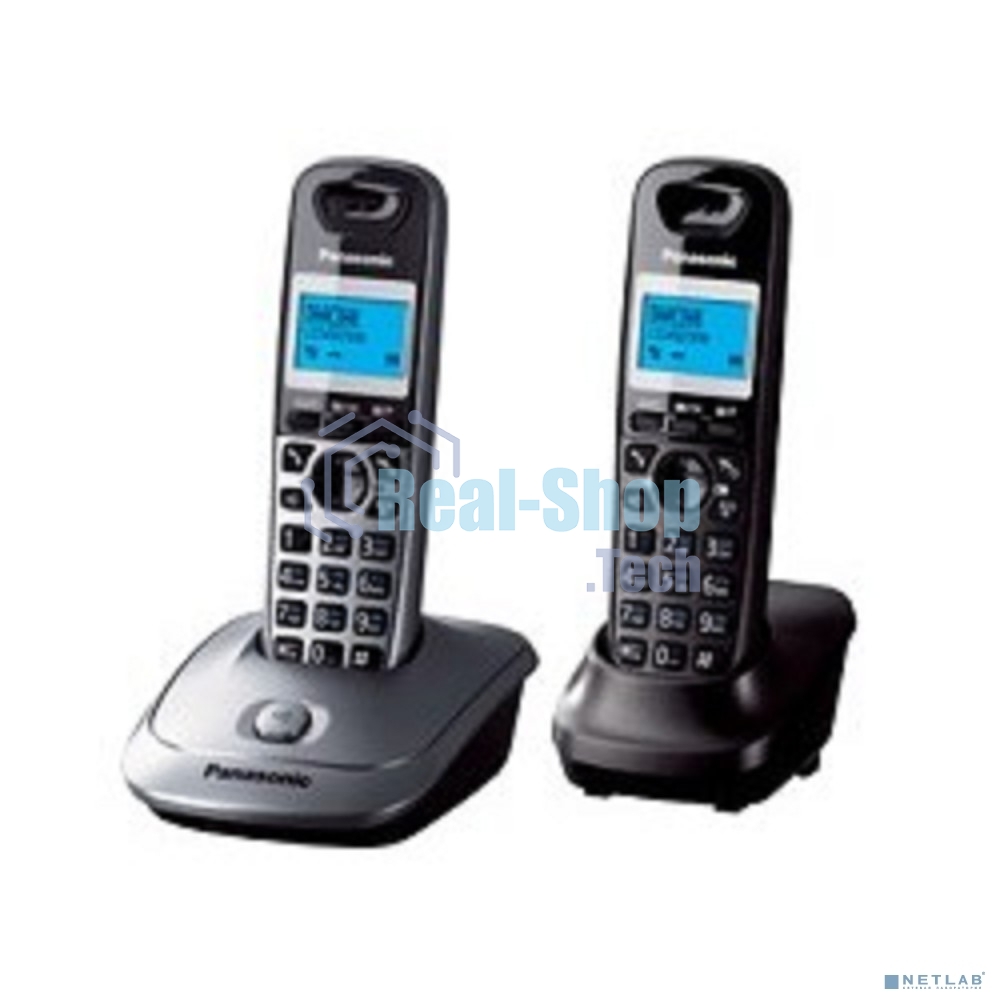 Телефон беспроводной (DECT) Panasonic KX-TG2512RU1 Доп трубка в комплекте, АОН, Caller ID, спикерфон, полифония