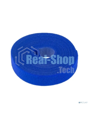 Лента-липучка многоразовая Rexant 5 м х 20 мм, синяя (1 шт.)