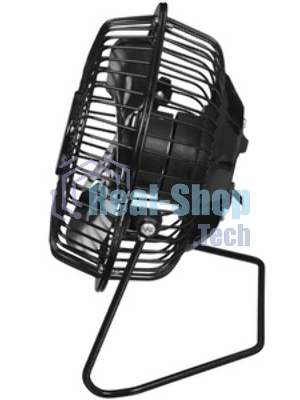 Вентилятор Rix RDF-1501USB чёрный, настольный, 4 Вт, 1 скорость, 10 см