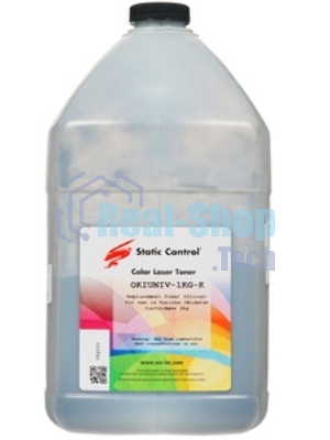 Тонер для принтера Static Control Oki C3300N5500 OKIUNIV-1KG-K черный (флакон 1000гр)