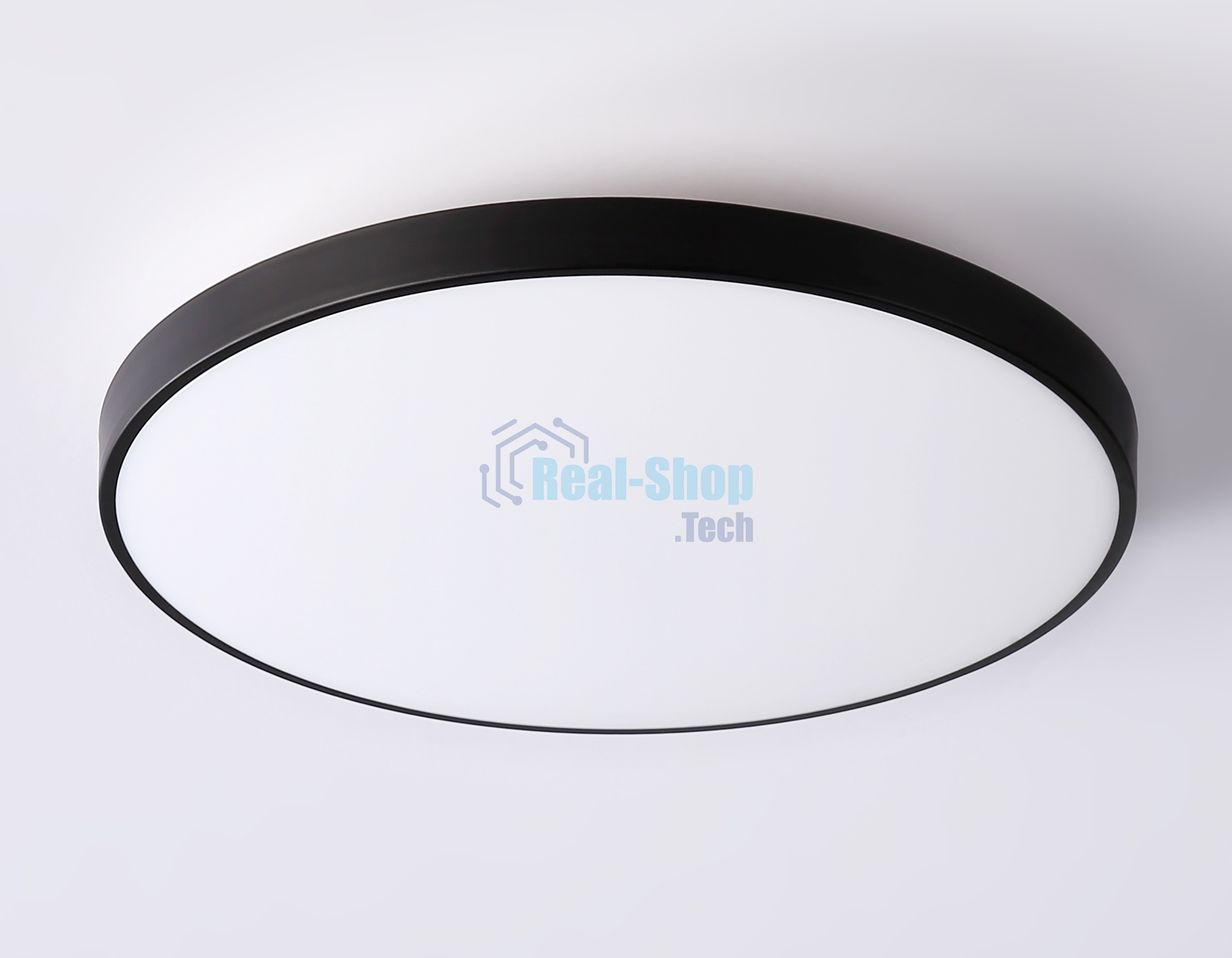 Потолочный светодиодный светильник Ambrella light FZ1224 BK черный IP44 13W 4200K D232*50 (Без ПДУ)