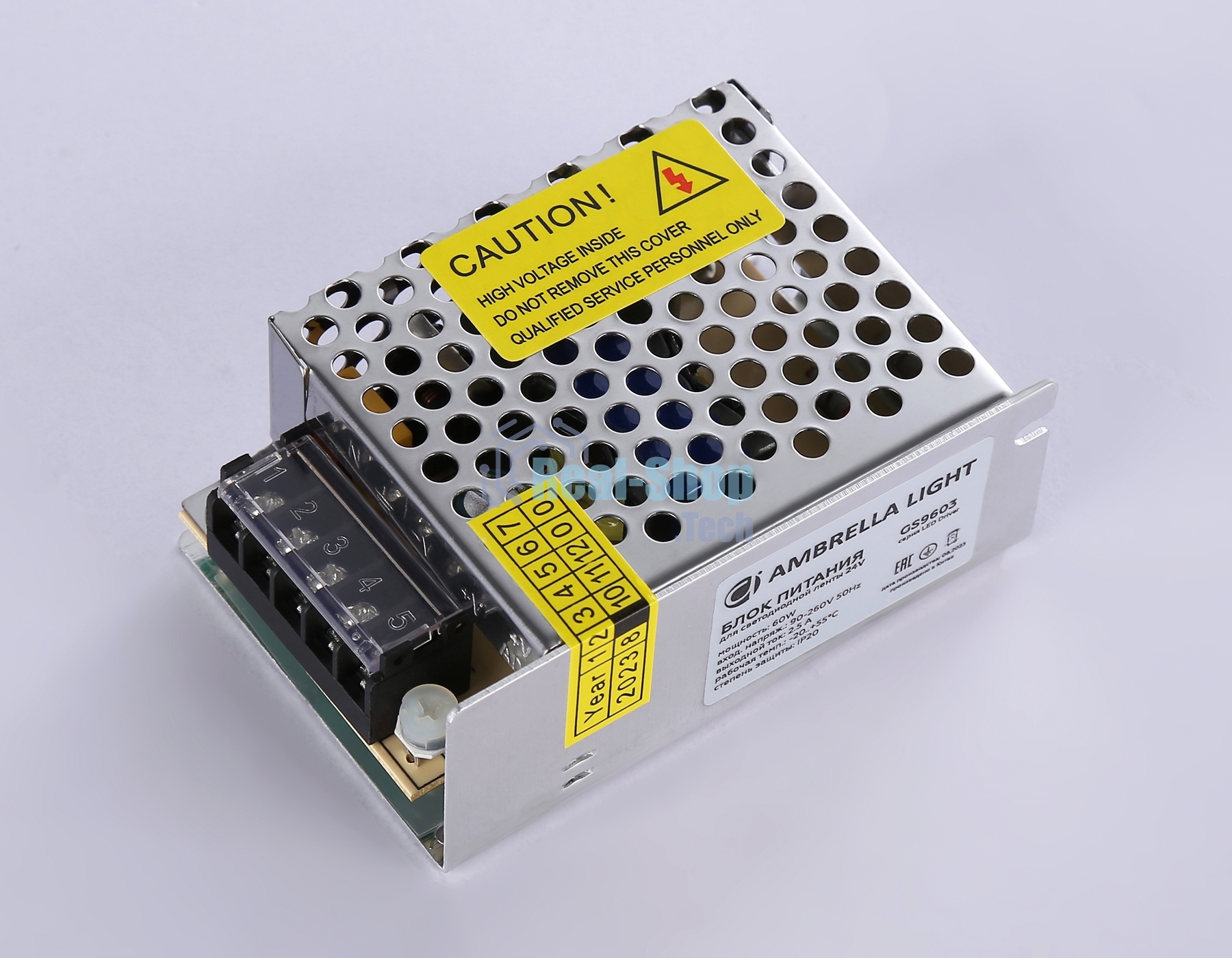 GS9603 блок питания 24V 60W 2.5A IP20 90-260V 85*58*34