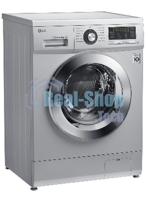 Стиральная машина LG F1296TD4 серебристый, загрузка фронтальная 8 кг, 1200 об/мин, класс: А