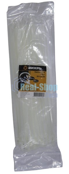 Хомут нейлоновый 4,8x300 Б (100шт)