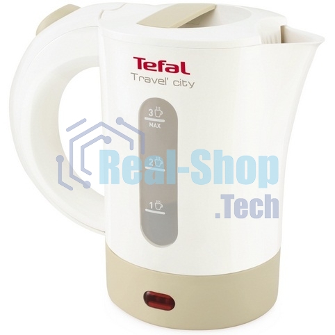 Чайник электрический Tefal KO120130 0.5л. 650Вт белый/бежевый(корпус: пластик)