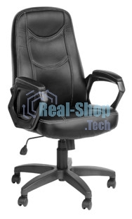 Кресло компьютерное OLSS АМИГО 511 экокожа черный крестовина 