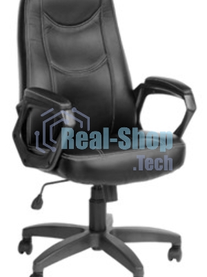 Кресло компьютерное OLSS АМИГО 511 экокожа черный крестовина 