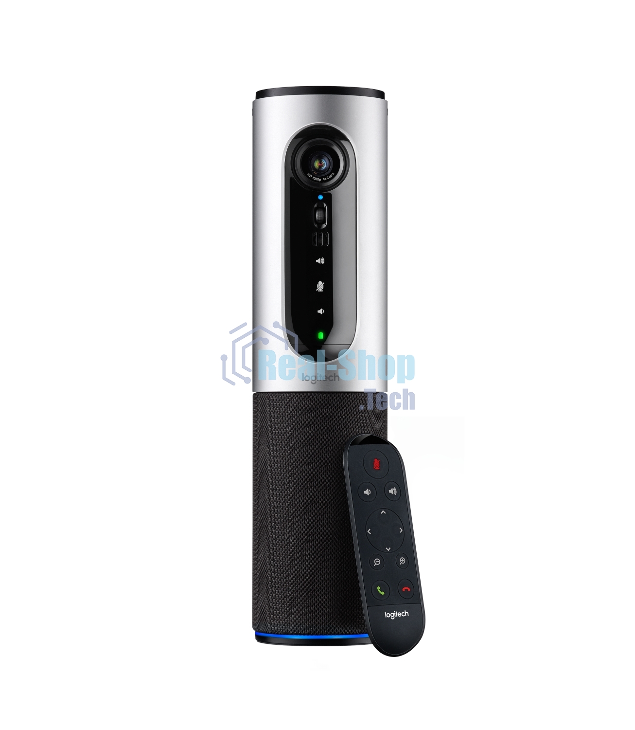 Веб-камера Logitech ConferenceCam Connect 1920x1080, 30 кадр/с, USB, микрофон (2 шт, шумоподавление), автофокус, автоосвещение, серебристый