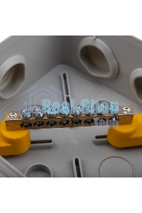 Коробка уравнивания потенциалов ОУ 100×100×50 мм, винт IP55 Rexant