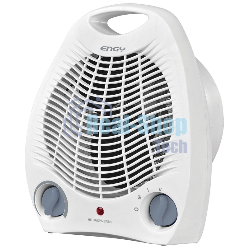 Тепловентилятор Engy EN-509 настольный, белый, 2000 Вт, 20 м2, термостат (014984)