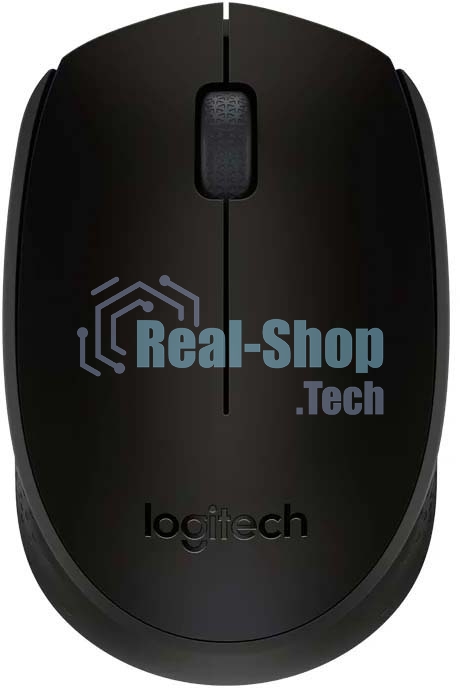 Мышь беспроводная Logitech M171 черный/серый, 1000 dpi, радиоканал, USB, кнопки - 3