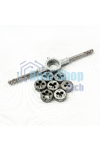 Набор плашек Сибртех М3-М12, 8 предметов