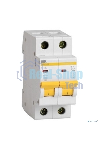 Выключатель автоматический модульный 2п C 16А 4.5кА ВА47-29 ИЭК MVA20-2-016-C