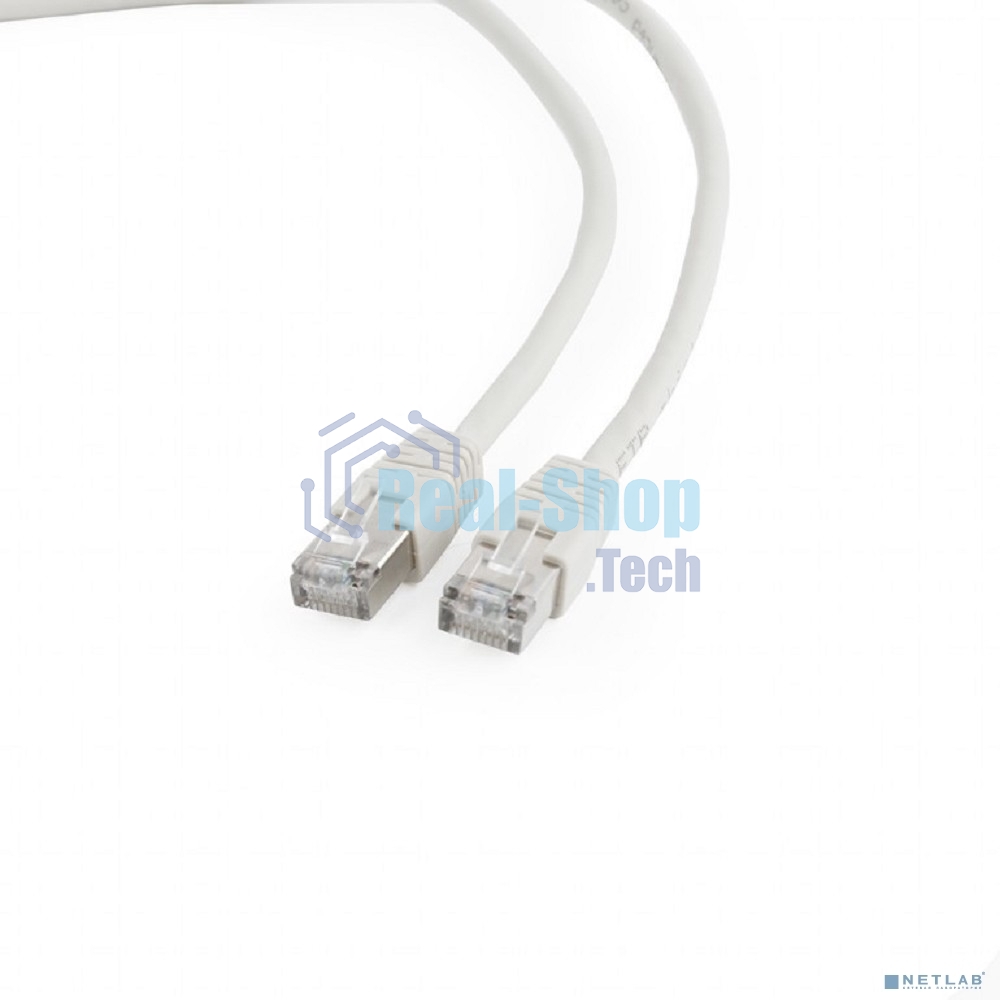 Патч-корд FTP Cablexpert cat.6, 10м, литой, многожильный, серый