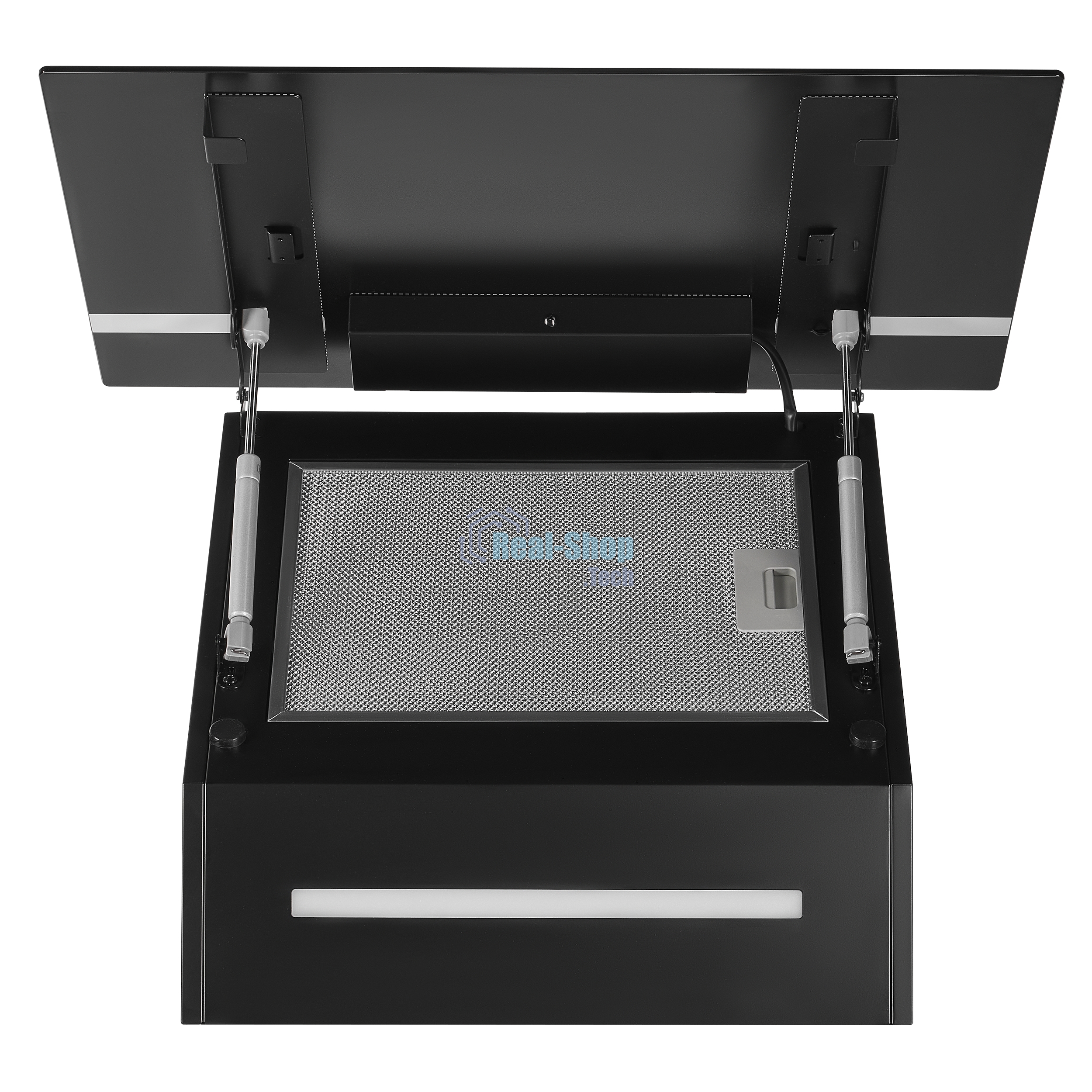 Вытяжка каминная Maunfeld Amber 60 Glass черная, 60 см, 1050 куб. м/ч, 55 дБ