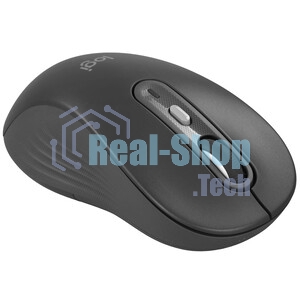 Мышь беспроводная Logitech M750 L Large графитовый, 4000 dpi, радиоканал, Bluetooth, USB, кнопки - 5