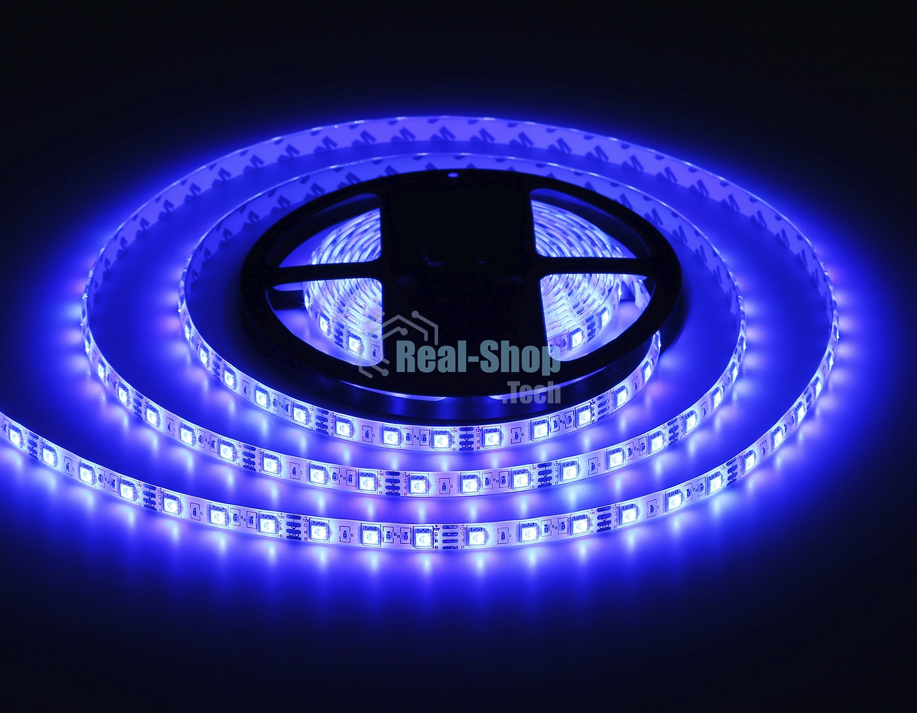Комплект светодиодной ленты GS2502 5050 60Led/ 14.4W m/ 12V IP65 RGB/ 5000*10*2.87mm (4 конт.)