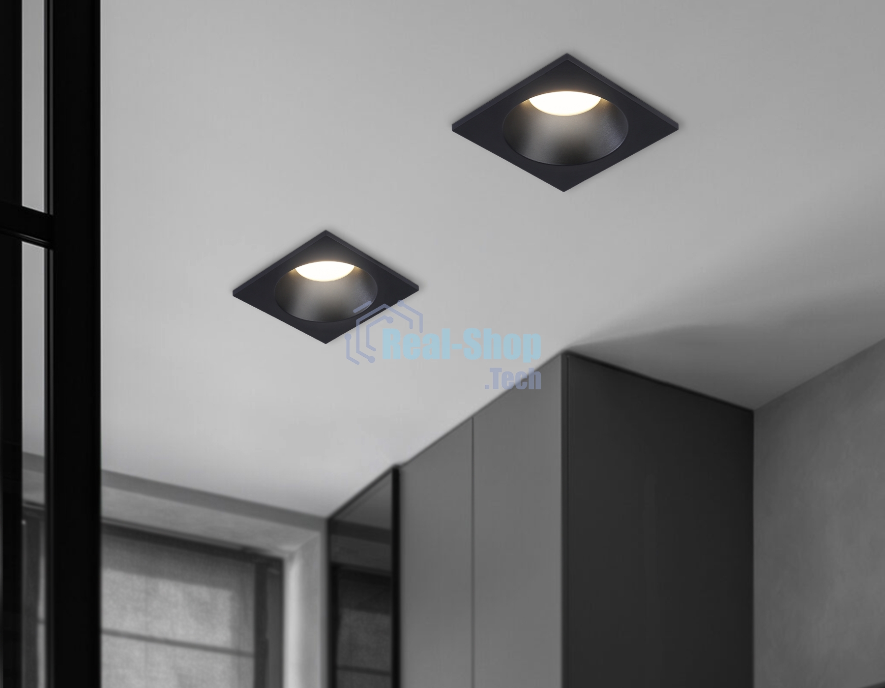 Светильник Ambrella light TN1190 BK черный GU5.3 IP65 87*87*44