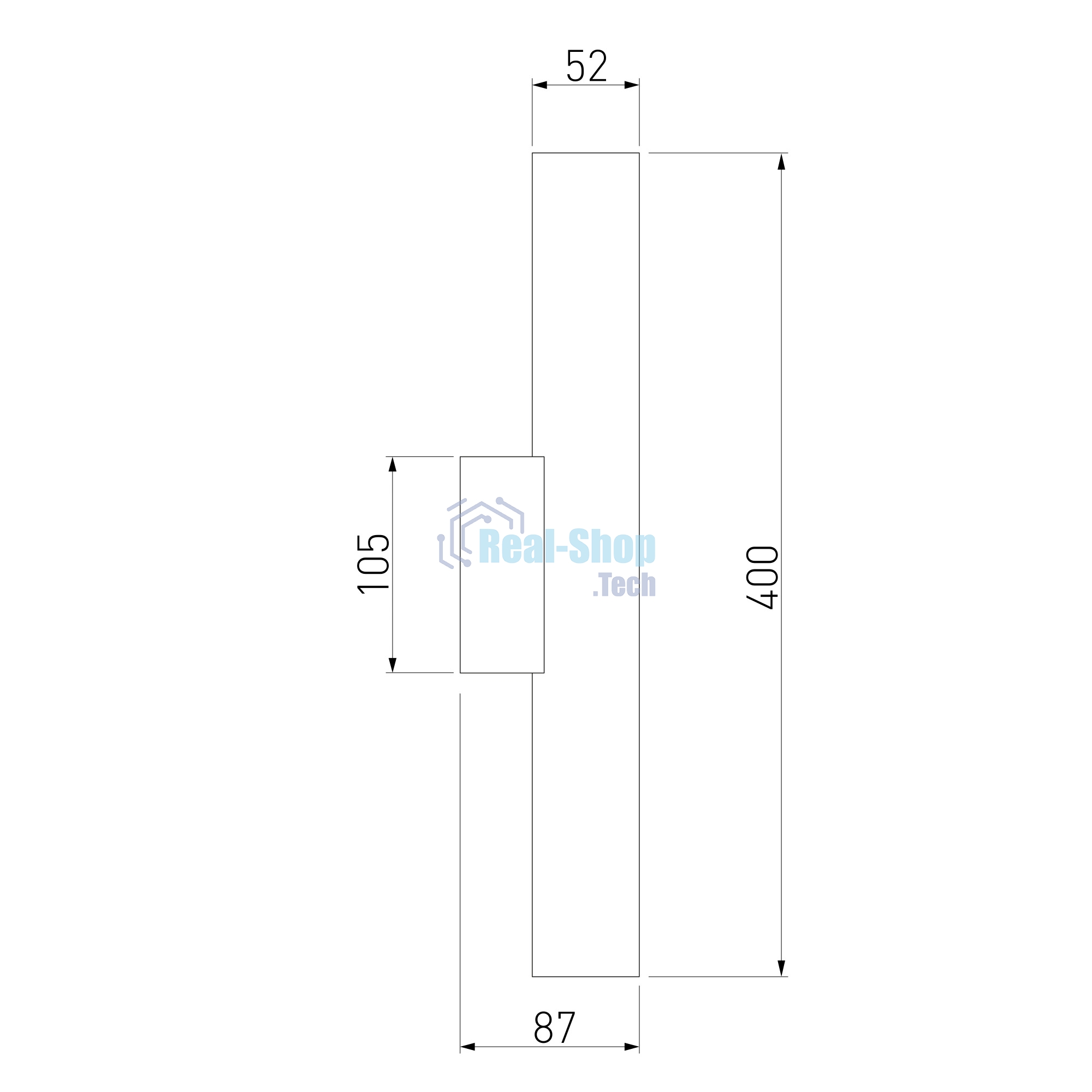 40123/LED/ Светильник настенный светодиодный Langer черный